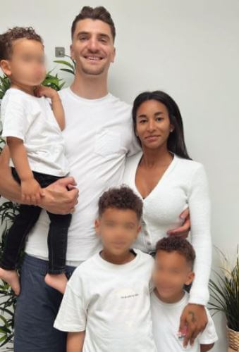 Deborah Panzokou and Thomas Meunier are the parents of their adorable sons.